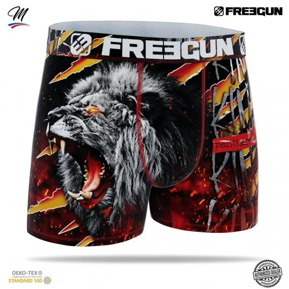 Boxer Mann Mikrofaser "Tiere" (Boxershorts Mann) Freegun auf FrenchMarket