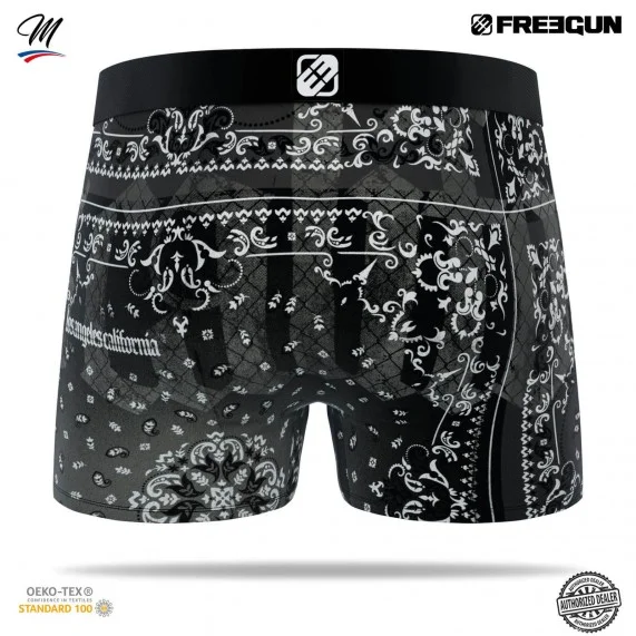 Calzoncillos de microfibra "Bandana" para hombre (Calzoncillos para hombre) Freegun chez FrenchMarket