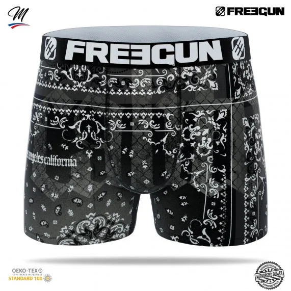 Calzoncillos de microfibra "Bandana" para hombre (Calzoncillos para hombre) Freegun chez FrenchMarket