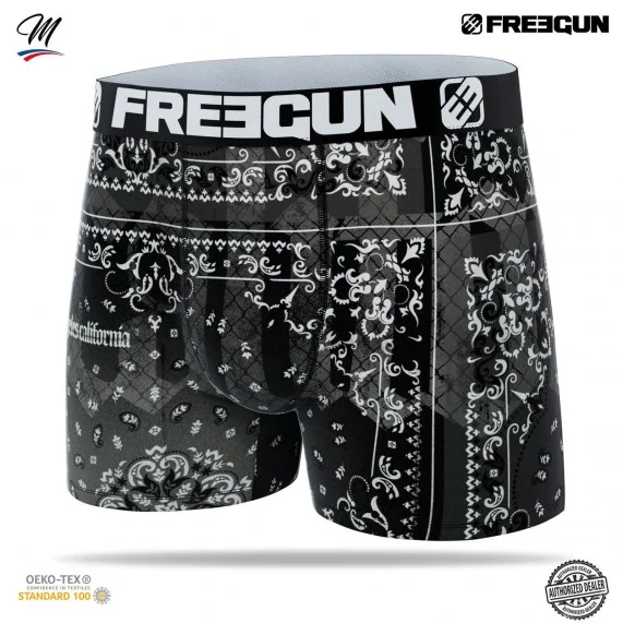 Calzoncillos de microfibra "Bandana" para hombre (Calzoncillos para hombre) Freegun chez FrenchMarket