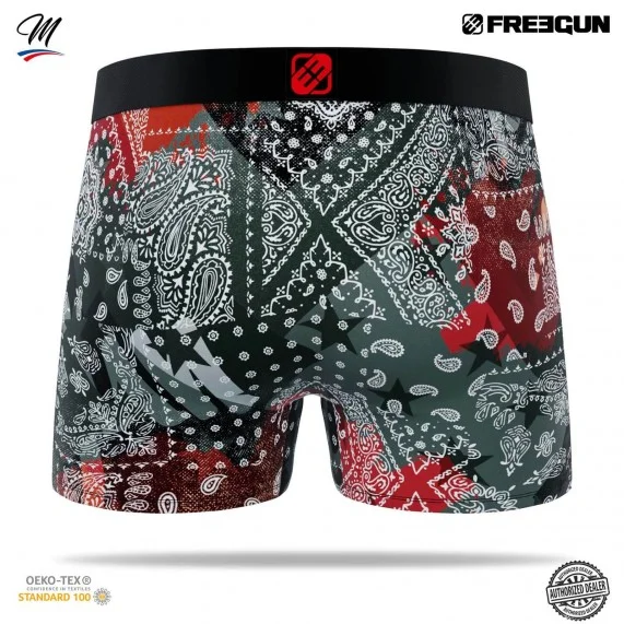 Calzoncillos de microfibra "Bandana" para hombre (Calzoncillos para hombre) Freegun chez FrenchMarket