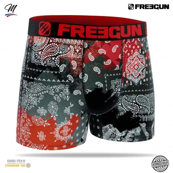 Calzoncillos de microfibra "Bandana" para hombre (Calzoncillos para hombre) Freegun chez FrenchMarket