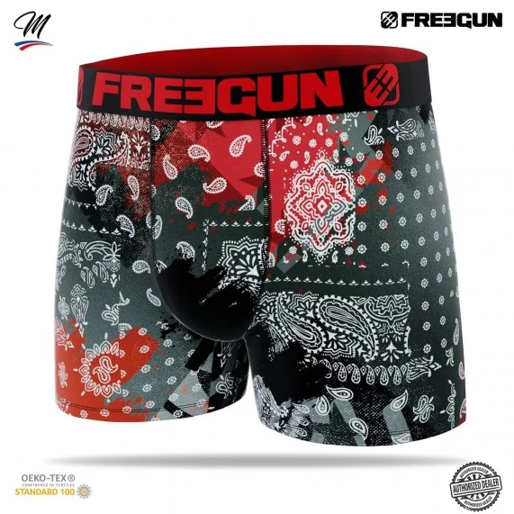 Calzoncillos de microfibra "Bandana" para hombre (Calzoncillos para hombre) Freegun chez FrenchMarket