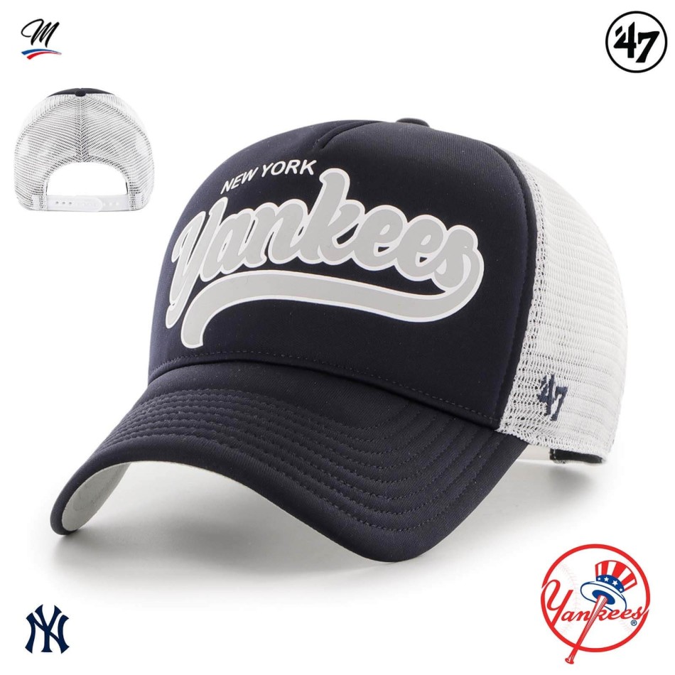 Cappello MLB New York Yankees Foam Script '47 Offside DT (Cappellino) '47 Brand chez FrenchMarket