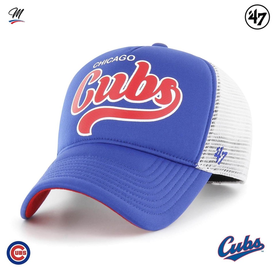 MLB Chicago Cubs Schuim Script '47 Offside DT Cap (Caps) '47 Brand chez FrenchMarket