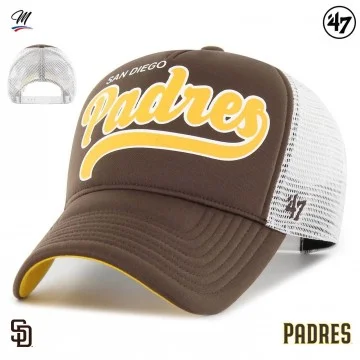MLB San Diego Padres Foam Cap "Foam Script '47 Offside DT" (Caps) '47 Brand on FrenchMarket