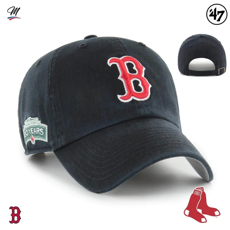 '47 Brand - Casquette MLB Boston Red Sox Cooperstown Double Under "Clean Up" Noir Taille Unique