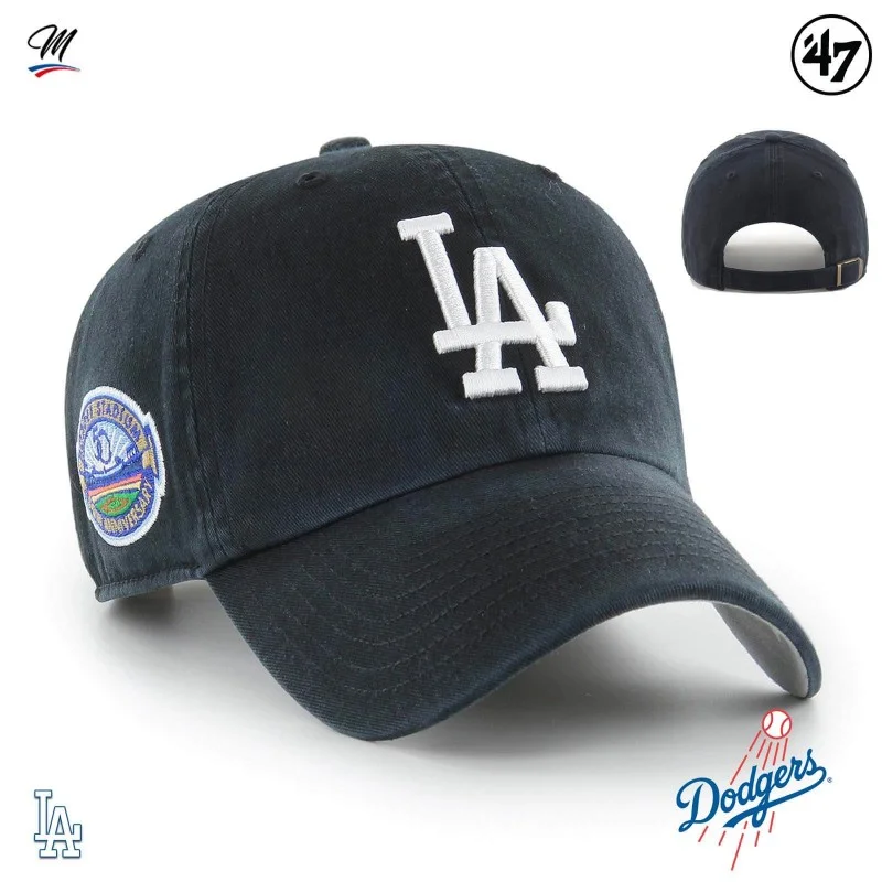 '47 Brand - Casquette MLB Los Angeles Dodgers Cooperstown Double Under "Clean Up" Noir Taille Unique