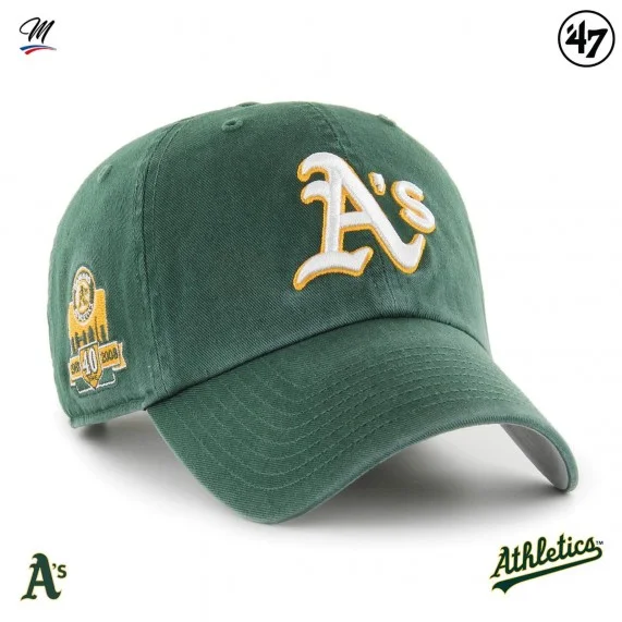 Cappello MLB Oakland Athletics Cooperstown con doppia scritta "Clean Up (Cappellino) '47 Brand chez FrenchMarket