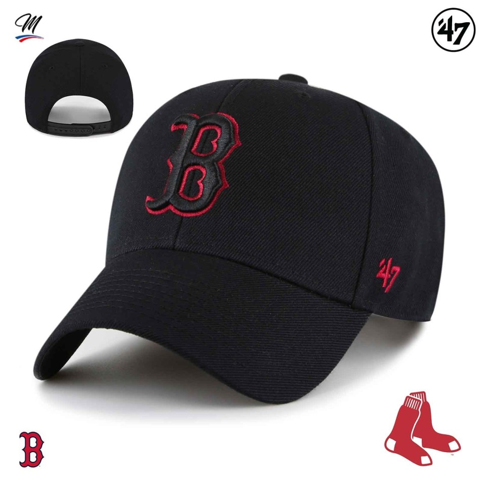 MVP Boston Red Sox MLB Snapback Cap Nero 2 (Berretto MLB) '47 Brand chez FrenchMarket