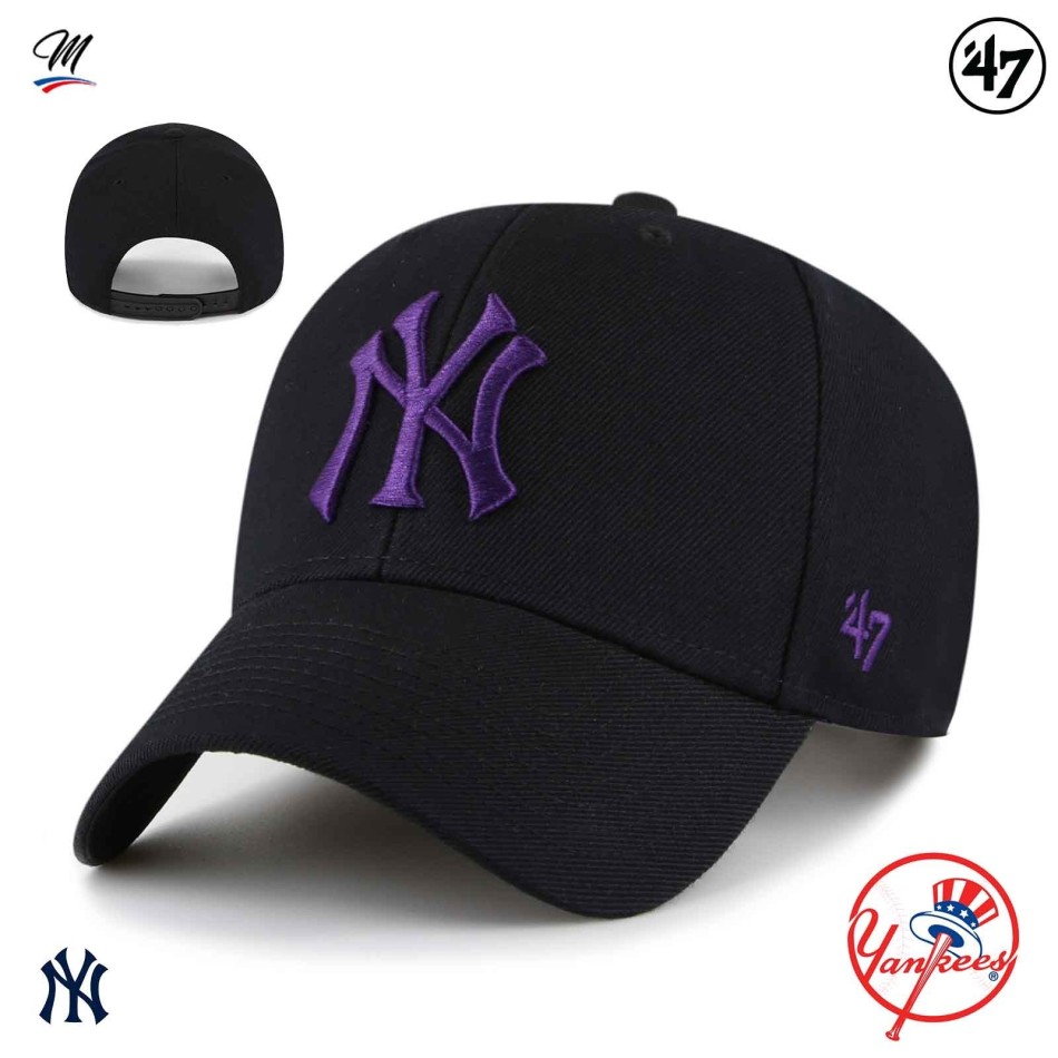 MLB New York Yankees MVP Snapback Cap Negro (Gorra MLB) '47 Brand chez FrenchMarket