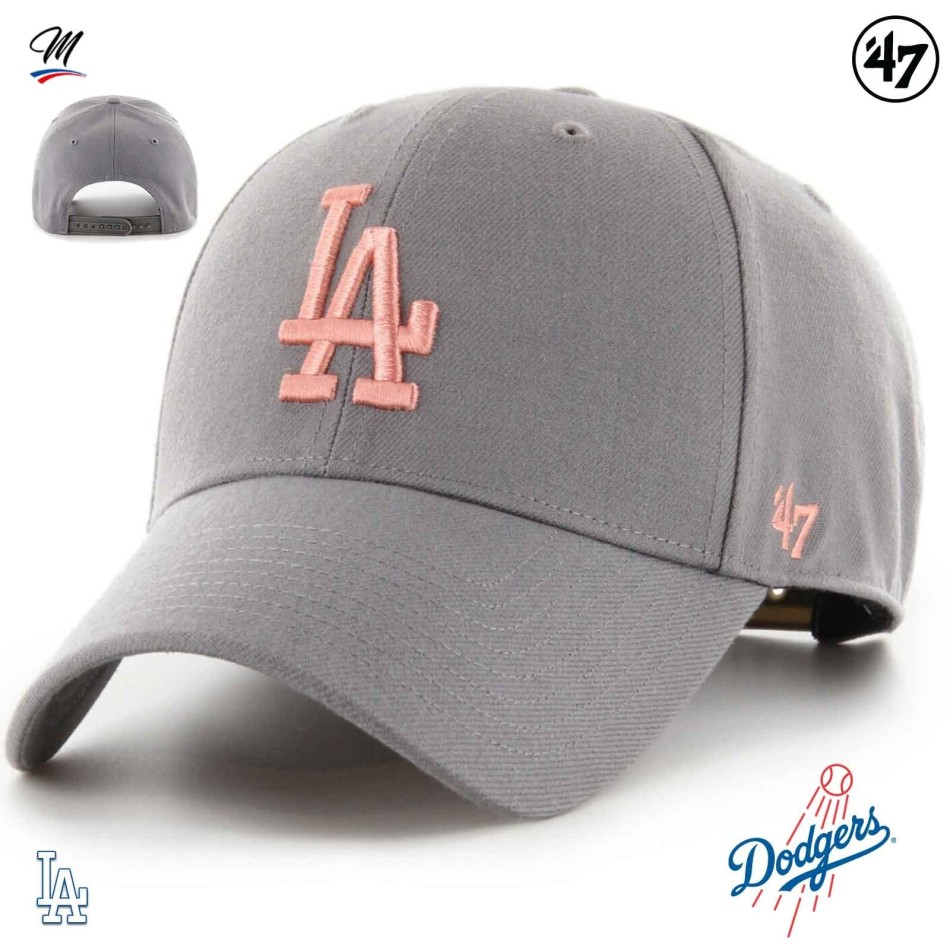 Casquette MLB Los Angeles Dodgers MVP Snapback Gris (Casquettes) '47 Brand chez FrenchMarket