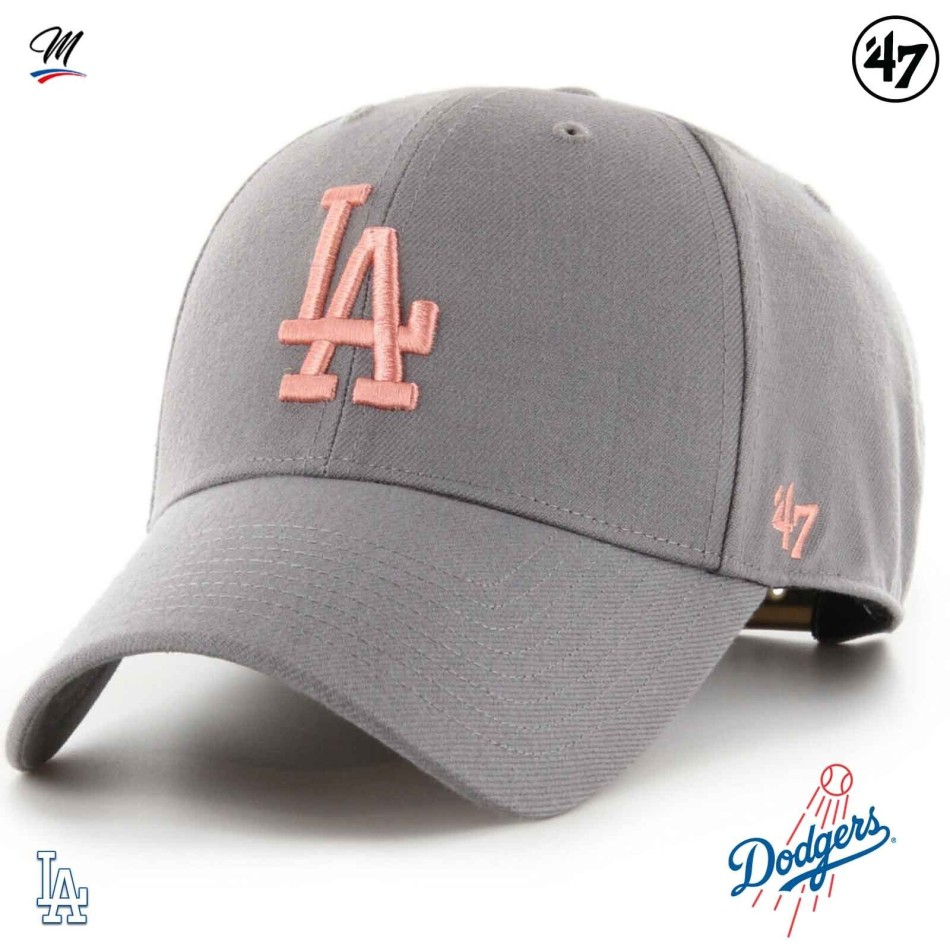 MLB Los Angeles Dodgers MVP Snapback Grey Cap (Caps) '47 Brand on FrenchMarket
