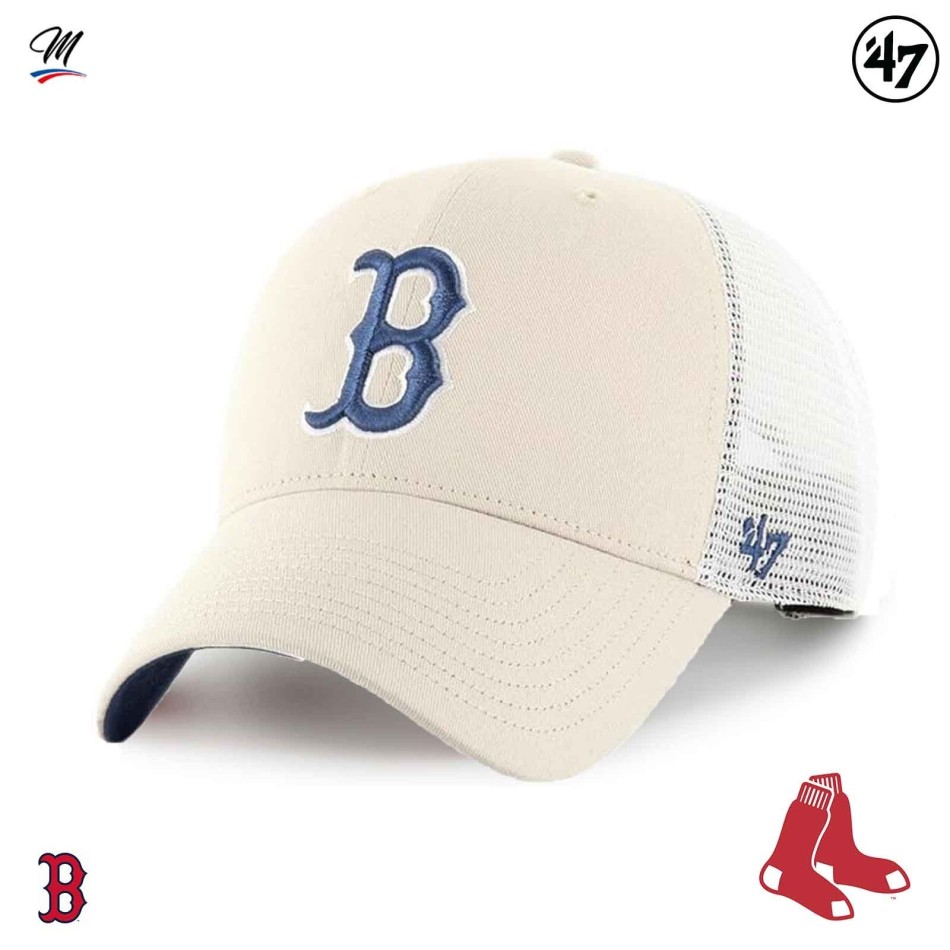 MLB Boston Red Sox "Ballpark Mesh MVP" Trucker Cap (Gorras) '47 Brand chez FrenchMarket