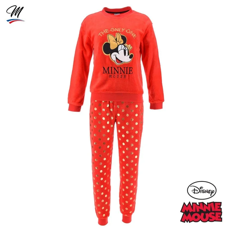 French Market - Minnie Mouse - Ensemble Pyjama Femme Polaire "The Only One" M Rouge
