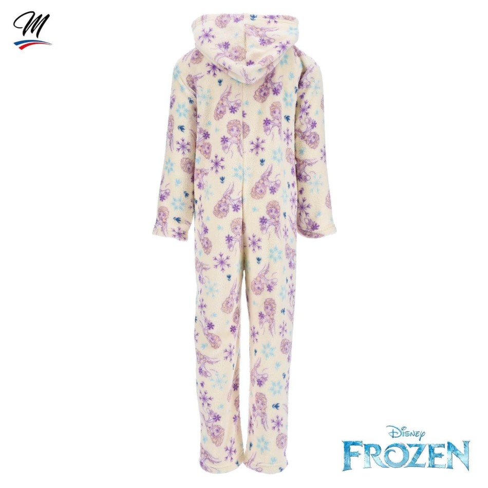 Snödrottningen - Pyjamasdräkt i fleece för flickor