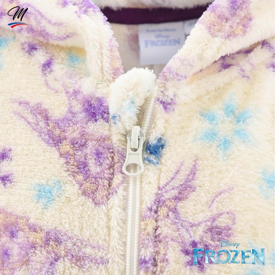 Snödrottningen - Pyjamasdräkt i fleece för flickor