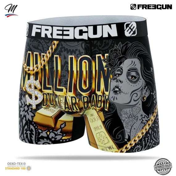 Juego de 4 bóxers para hombre Premuim Dollars (Calzoncillos para hombre) Freegun chez FrenchMarket Juego de 4 bóxers para hombre Premuim Dollars (Calzoncillos para hombre) Freegun chez FrenchMarket