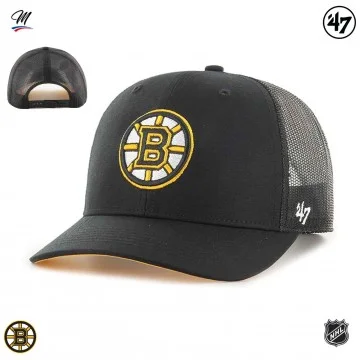 NHL Boston Bruins "Ballpark Mesh MVP" Trucker Cap (Caps) '47 Brand on FrenchMarket