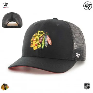 NHL Chicago Blackhawks "Ballpark Mesh MVP" Trucker Cap (Caps) '47 Brand on FrenchMarket