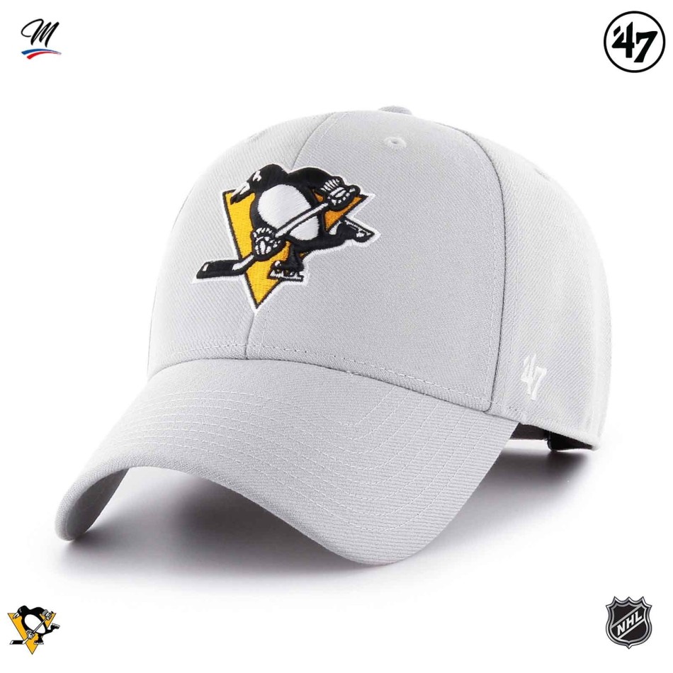 47' NHL Pittsburgh Penguins "Team Logo MVP" keps Svart eller grå