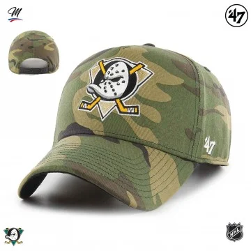 Casquette NHL Anaheim Ducks "Grove Snapback MVP Camo" (Casquettes) '47 Brand chez FrenchMarket