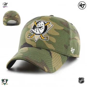 NHL Anaheim Ducks "Grove Snapback MVP Camo" cap (Caps) '47 Brand on FrenchMarket