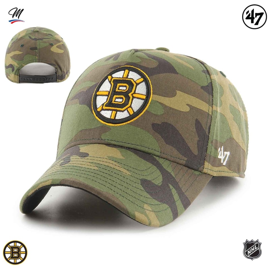 Casquette NHL Boston Bruins "Grove Snapback MVP Camo"