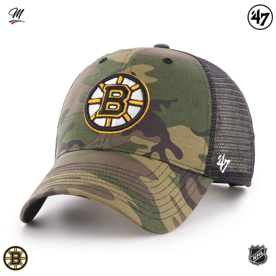 NHL Boston Bruins "Branson Camo MVP" cap (Caps) '47 Brand on FrenchMarket