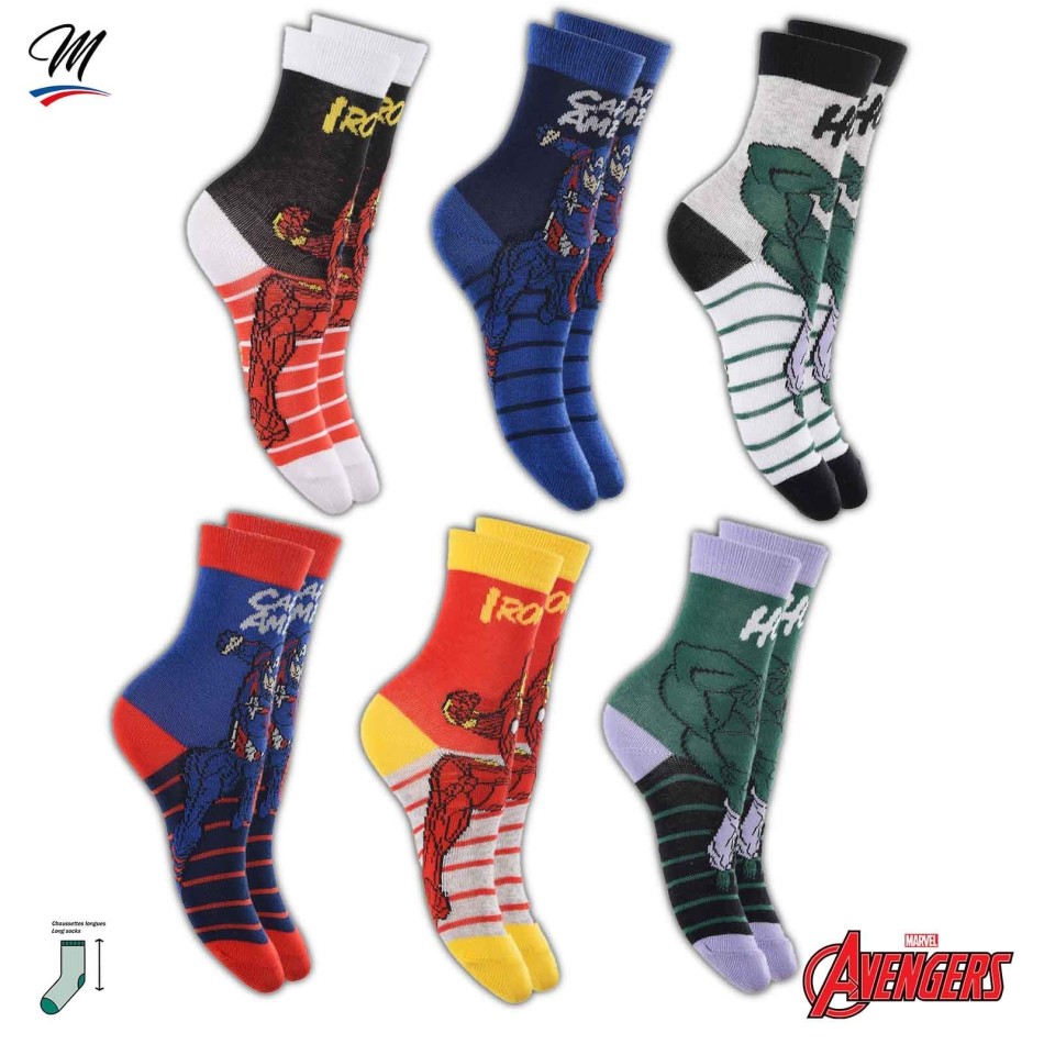 MARVEL 6 Pairs of MARVEL Avengers Boy Socks