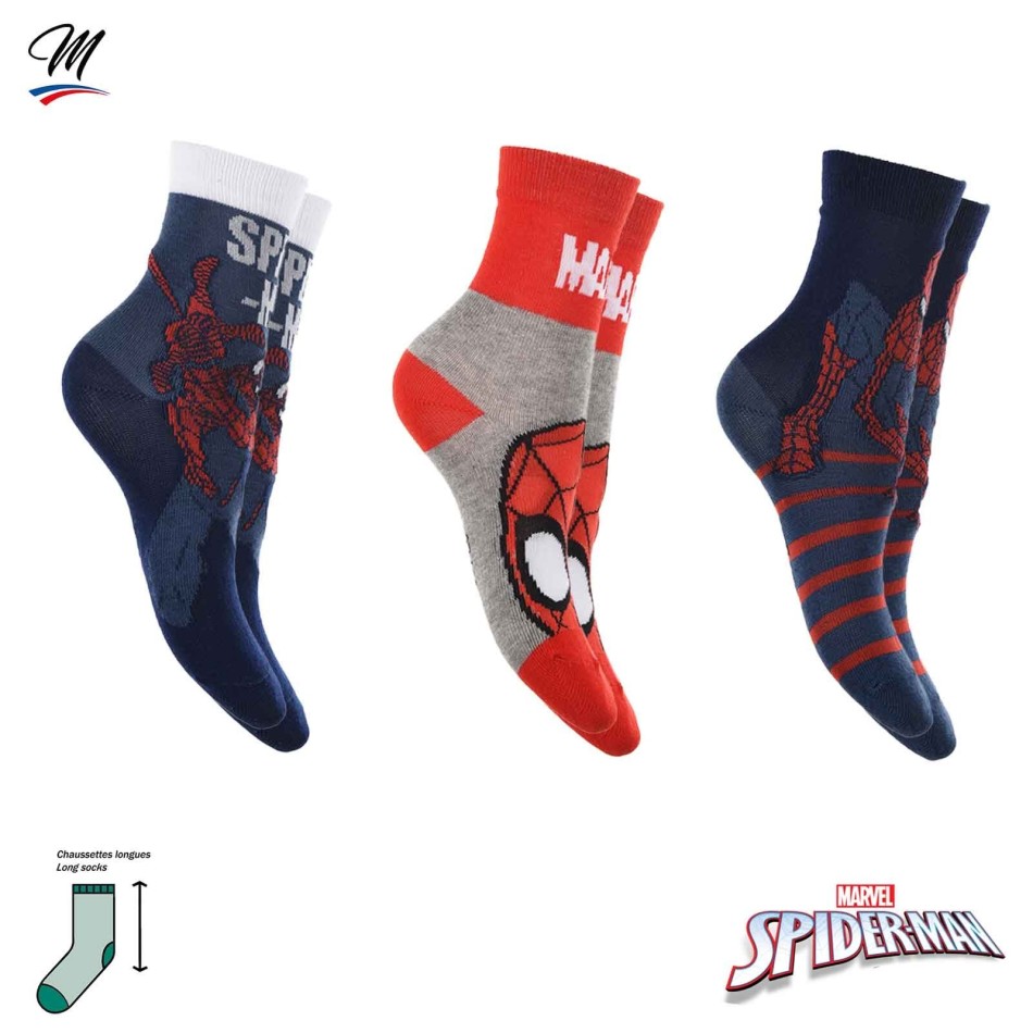 MARVEL Spider-Man 6-Pack Boy's Socks (Fantasies) French Market on FrenchMarket