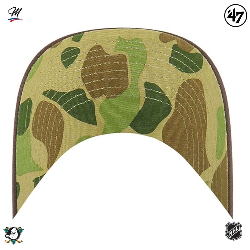47' HOCKEY Keps NHL Anaheim Ducks "Frog Skin Camo MVP