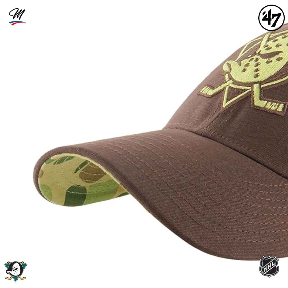 47' HOCKEY Keps NHL Anaheim Ducks "Frog Skin Camo MVP