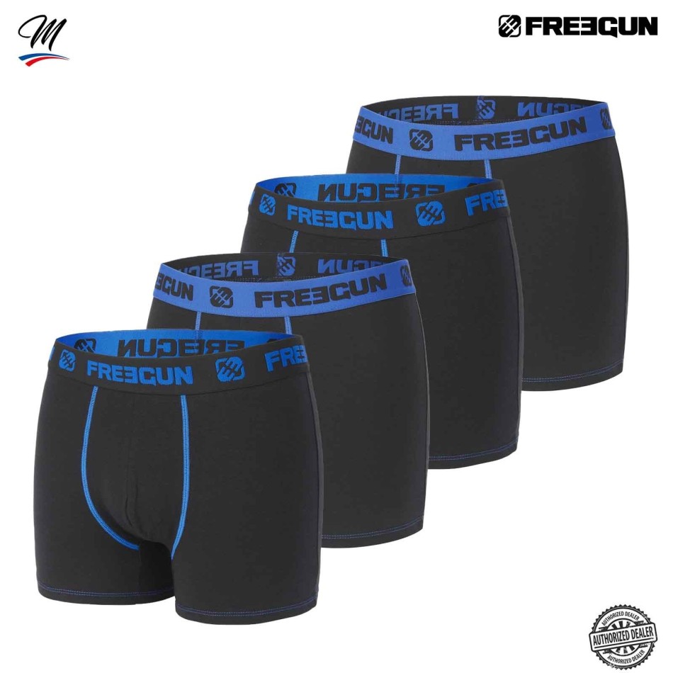 FREEGUN Set of 4 Men's Boxers Freegun Premium Cotton | Comfort & Support