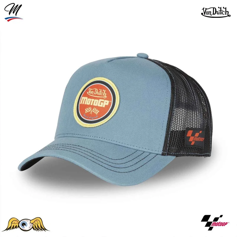 Von Dutch - Casquette Trucker Moto GP Bleu Taille Unique