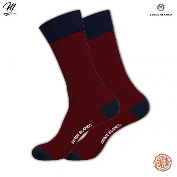Set of 3 pairs of Men's Cotton Rugby Stripes Socks (Fancy socks) Serge Blanco on FrenchMarket