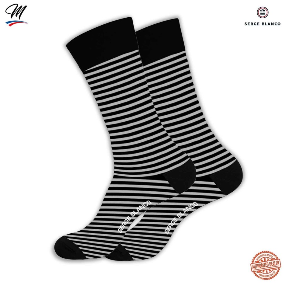 Lot de 3 paires de Chaussettes Homme en Coton "Rayures"