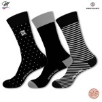Noir / Noir gris stripes