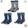 Set of 3 Pairs of Men's Cotton "Rugby 15" Socks (Fancy socks) Serge Blanco on FrenchMarket