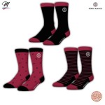 Rot / Rot Schwarz Stripe