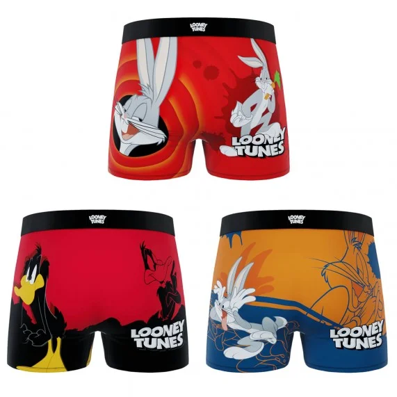 Juego de 3 calzoncillos Looney Tunes Boy (Pack calzoncillos para niño) Freegun chez FrenchMarket