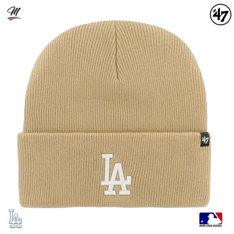 '47 Brand - Bonnet MLB Los Angeles Dodgers Haymaker Taille Unique Beige
