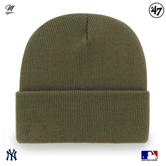 Bonnet MLB New York Yankees Haymaker "Kaki" (Beanie) '47 Brand on FrenchMarket