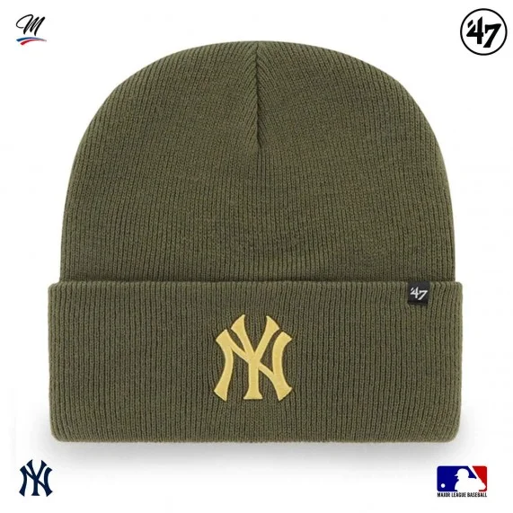 Bonnet MLB New York Yankees Haymaker "Kaki" (Beanie) '47 Brand on FrenchMarket