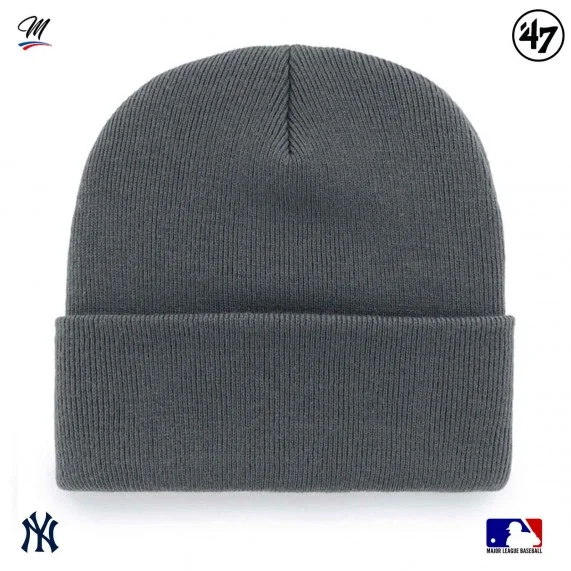 MLB New York Yankees Haymaker Grey Beanie (Beanie) '47 Brand on FrenchMarket