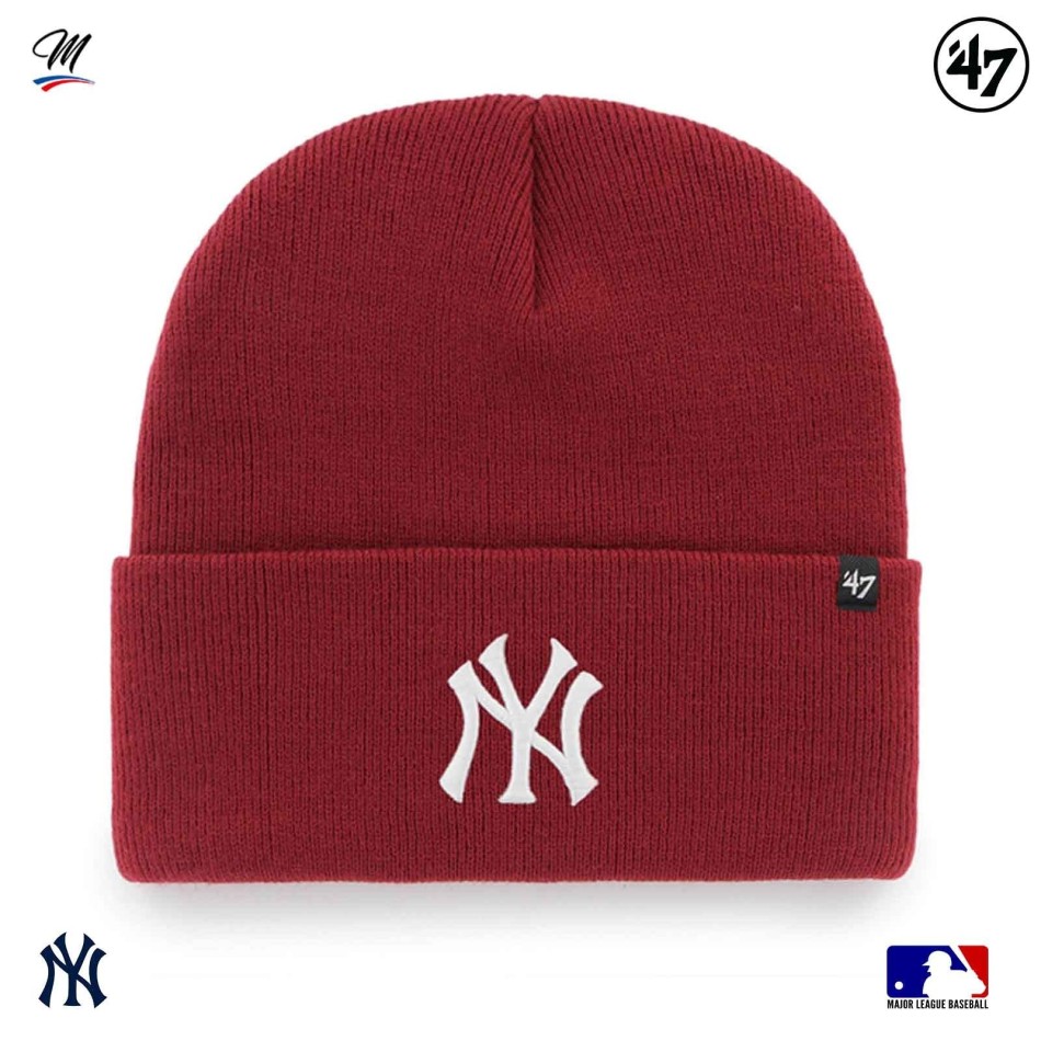 47 Brand Röd MLB New York Yankees Haymaker Logo NY Basebollkeps