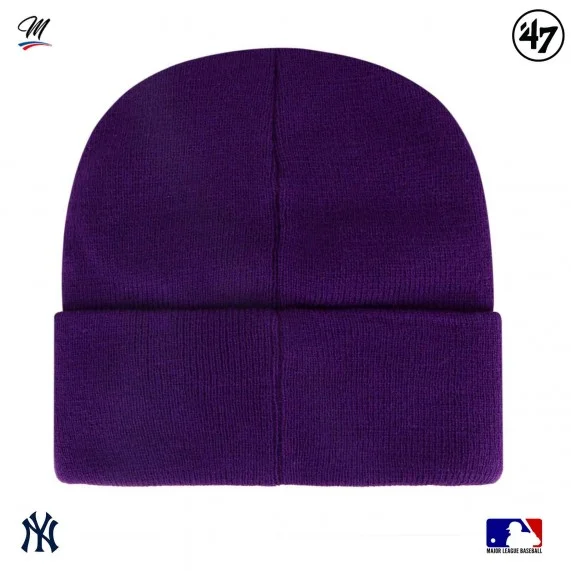 MLB New York Yankees Haymaker Beanie Purple (Beanie) '47 Brand on FrenchMarket