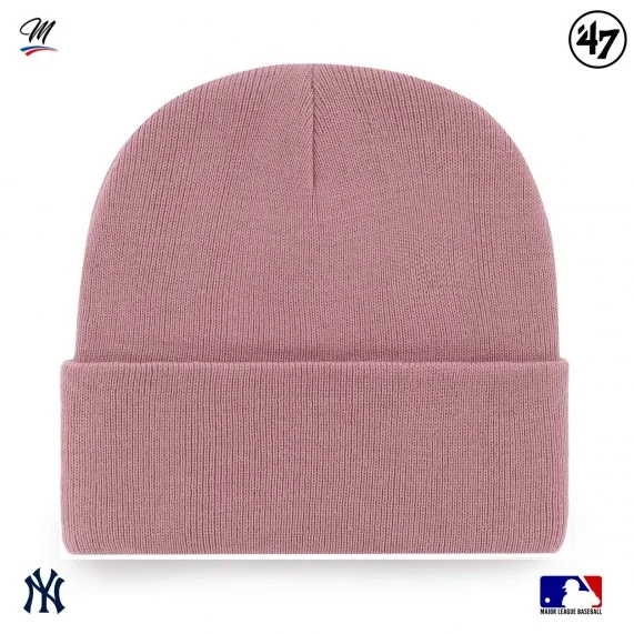 MLB New York Yankees Haymaker Beanie Purple (Beanie) '47 Brand on FrenchMarket