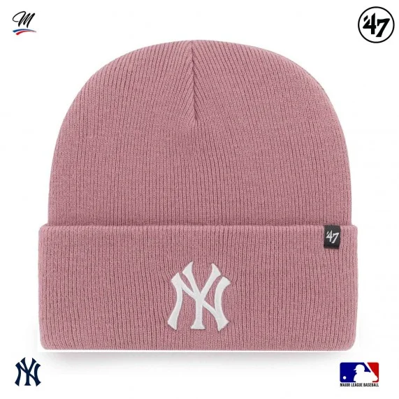 MLB New York Yankees Haymaker Beanie Purple (Beanie) '47 Brand on FrenchMarket