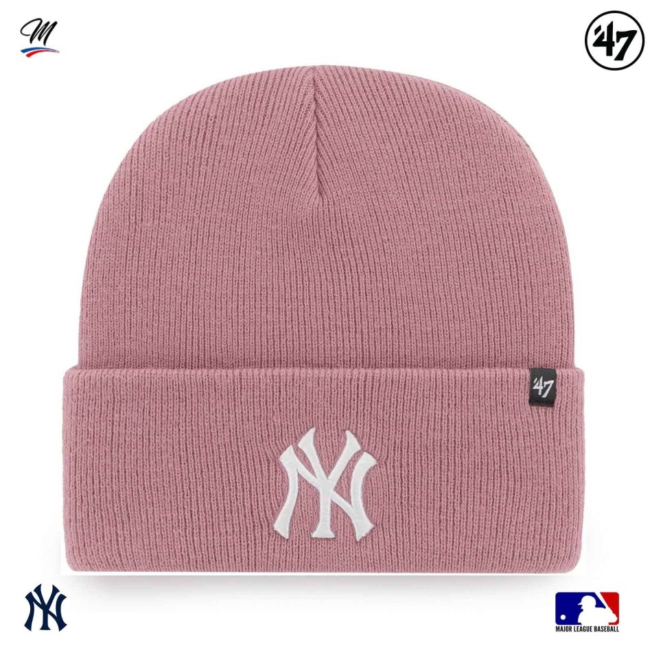 47 Brand Lila Mössa MLB New York Yankees Haymaker Logo NY